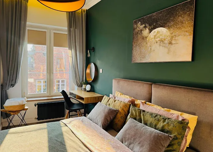 Apartament Zielony Lub Bursztynowy Z Parkingiem Stare Miasto Gdansk