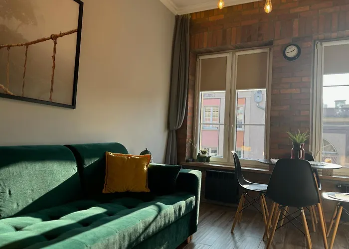 Apartament Zielony Lub Bursztynowy Z Parkingiem Stare Miasto Gdansk